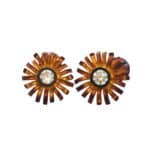 Sunflare Bloom Silver Necklace and Earring Set - Image 3