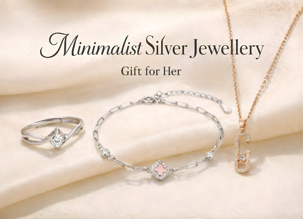 Minimalist Silver Jewellery gift for her