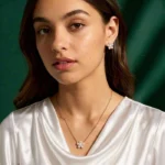 Blossom Spark Silver Pendant & Earrings Set