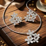 Flower cluster Pendant Set