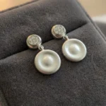 Moon Glow Silver Earring