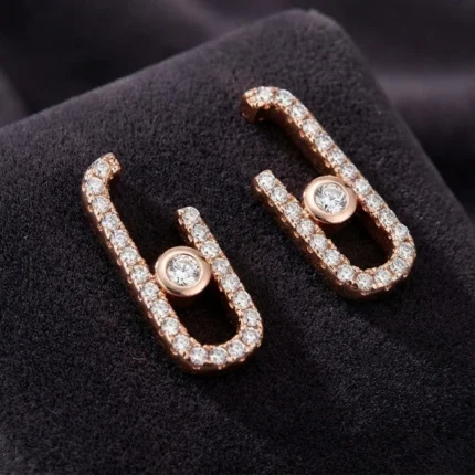 Silver Open Link earring