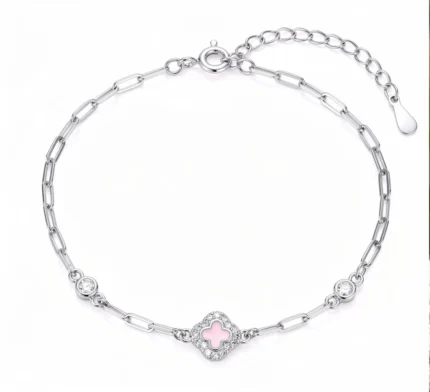 Clover Charm Link Bracelet