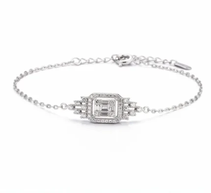 Square Spark CZ Bracelet