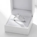 Silver Crown Ring with cz