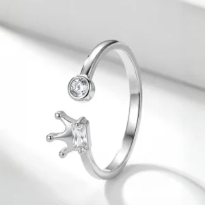 Silver Crown Ring