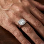 Silver Emerald Cut Ring