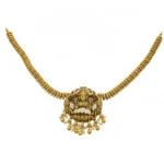 Gold Plated Lakshmi Temple Necklace