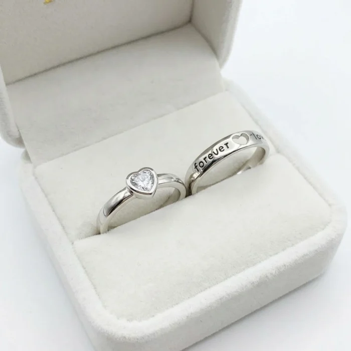 Silver Couple Ring
