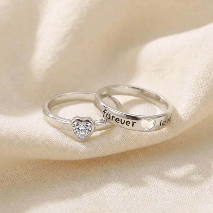 Forever Heart Couple Ring