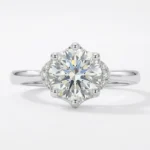 Round Cut Adjustable Ring