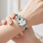 floral design ladies watch