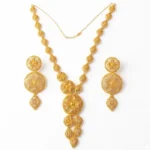 Turkish Silver Filigree Floral Necklace and Earring Set - Image 2