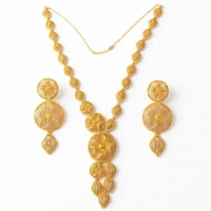 Turkish Silver Necklace and Earring Set