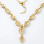 nature inspired silver necklace