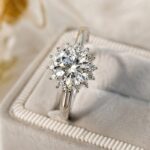 Radiant Halo Sparkle Ring in 92.5 Sterling Silver - Image 3